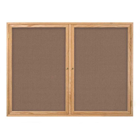 United Visual Products Open Faced Traditional Rounded Corkboard UV643ARC-GOLD-AMETHY